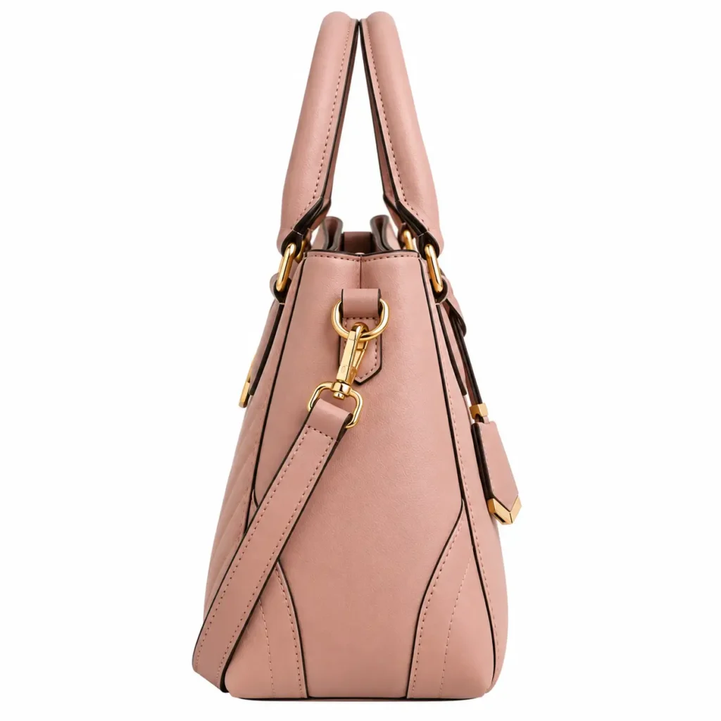 tivzo womens quilted leather handbag with shoulder strap2