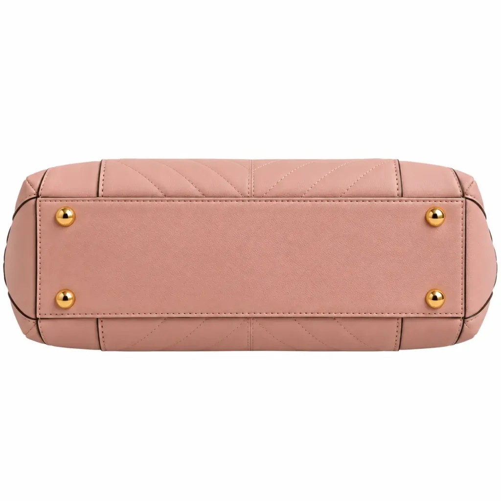 tivzo womens quilted leather handbag with shoulder strap3